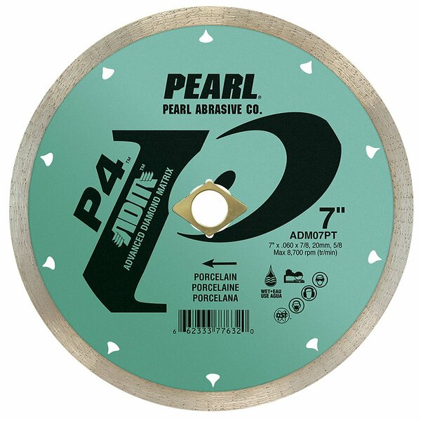 Pearl P4 Porcelain Reactor Blade 7 in., 5/8 in.-7/8 Arbor ADM07PT